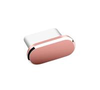 JIEYUZYUO Type C Metal Dust Plug For Mobile Phusb C Charging Port Dustproof Protector Cover,Antidust Cap 1/5Pcs/ Color/5Pcs Rose D