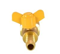 JIEYUZYUO Válvula de Bola Pagoda de 1/4", 3/8" Y 1/2", con Junta Dentada Interior Y Cable Exterior Dere, Inserción Rápida, Boquilla para Manguera Deua de 8/10/12 Mm./3 Outer Teeth 12Mm