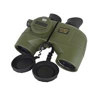 JIEZM Binoculares 7X50 Brújula Marina Ocular Telémetro Auto Enfoque Telescopio Profesional