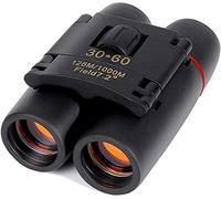 JIEZM Binoculares pequeños compactos para Adultos y niños, Mini binoculares, binoculares Plegables de Bolsillo livianos para Viajes, observación, conciertos, Partidos de fútbol 30 x 60