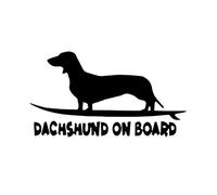 JIFENLI Divertido Perro Salchicha A Bordo Decoración De Ventana Pegatina De Coche Automóviles Motocicletas Accesorios Exteriores Calcomanías De Vinilo