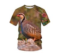 JIFENLI Hombre 3D Estampado Camiseta Fotografía De Verano Paisaje Al Aire Libre Perro De Caza Motocicleta Camiseta Unisex Con Impresión Digital 3D Cuello Redondo Manga Corta Suelta Elástica Media Mang