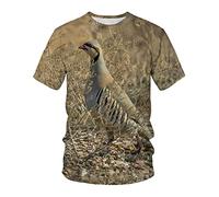 JIFENLI Hombre 3D Estampado Camiseta Fotografía De Verano Paisaje Al Aire Libre Perro De Caza Motocicleta Camiseta Unisex Con Impresión Digital 3D Cuello Redondo Manga Corta Suelta Elástica Media Mang