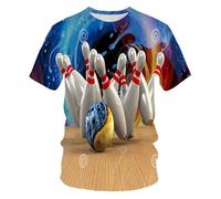 JIFENLI Hombre 3D Estampado Camiseta Fotografía De Verano Paisaje Al Aire Libre Perro De Caza Motocicleta Camiseta Unisex Con Impresión Digital 3D Cuello Redondo Manga Corta Suelta Elástica Media Mang