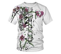 JIFENLI Hombre 3D Estampado Camiseta Moda De Verano Creativo Divertido Economía del Cuerpo Humano Camisetas Gráficas Hombre Casual Hip Hop Harajuku Streetwear Tops