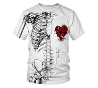JIFENLI Hombre 3D Estampado Camiseta Moda De Verano Creativo Divertido Economía del Cuerpo Humano Camisetas Gráficas Hombre Casual Hip Hop Harajuku Streetwear Tops