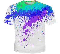 JIFENLI Hombre 3D Estampado Camiseta Summer Inkjet Black Palm Graffiti Camiseta Unisex Con Estampado 3D Cuello Redondo Manga Corta Para Hombre Sudadera Holgada Elástica De Media Manga Top De Gran Tama