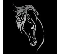 JIFENLI Pegatinas De Cabeza De Caballo Animal De 15 Cm En Productos De Automóvil Pegatina Elegante, Protector Solar E Impermeable Arañazos De Cubierta Calcomanías De Decoración De Pvc