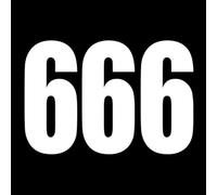 JIFENLI Pegatinas Para Automóviles 13X9Cm 3X Número 6 Divertido Accesorios De Cuerpo De Lenguaje De Red Negro/Plata