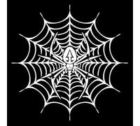 JIFENLI Pegatinas Para Automóviles 14X14Cm Spider In The Web Pegatina Decorativa Para Coche Calcomanía Negro/Plata