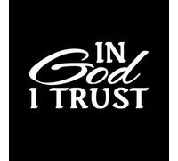 JIFENLI Pegatinas Para Automóviles 15.5Cmx8.5Cm In God I Trust Decoración Astilla De Balco