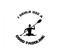 JIFENLI Pegatinas Para Automóviles 8.8Cmx10Cm Podría Usar Un Buen Kayak De Remo Gráfico Pegatina De Pesca Al Aire Libre Y Accesorios