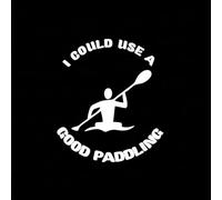 JIFENLI Pegatinas Para Automóviles 8.8Cmx10Cm Podría Usar Un Buen Kayak De Remo Gráfico Pegatina De Pesca Al Aire Libre Y Accesorios