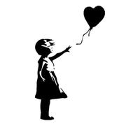 JIFENLI Pegatinas Para Automóviles 9.7Cmx15.7Cm Inocencia Infantil Sin Fin Gran Viento Sopla Sin Globos Deja Arrepentimiento