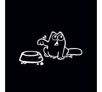 JIFENLI Pegatinas Para Automóviles Divertida Pegatina De Tanque De Combustible Simon'S Cat Tapa De Tanque De Combustible De Gato Parachoques De Bicicleta Ventanas Calcomanías