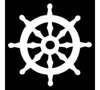 JIFENLI Pegatinas para Coches 15.4X15.3CM Rueda De La Vida Dharma Ventana Decoración Del Maletero Pegatina Coche Calcomanías De Vinilo