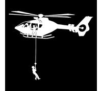 JIFENLI Pegatinas para Coches 18.3CM * 15CM Dibujos animados Helicóptero de la Fuerza Aérea Decorar Patrón Pegatinas de Coche Cuerpo De Coche Calcomanía De Vinilo