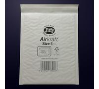 Jiffy Airkraft - Sobres de burbujas blancas tamaño 5, 360 x 290 mm, caja de 10