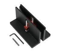 Jig Box Joint Jig, Right Angle Tenon Clamp, Precision Spline Fixture, Aluminum Corner Guide Tool, Ideal for Table Saw, Woodworking, Self Made Projects, Workshop, Home, Framing, Cabinet Making
