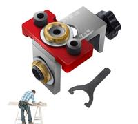 Jig de Doweling para carpintería, kit de jig dowel - Bloque de máscara de taladro ajustable,Guía de perforación profesional Punta de herramienta de carpintería