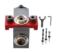 Jig de Doweling para carpintería, kit de jig dowel - Localizador de guía de taladro ajustable,Guía de perforación profesional Punta de accesorios para herramientas de procesamiento
