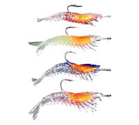 Jig de señuelos de camarones, Herramienta de pesca de agua salada, Dispositivo de anzuelo artificial, Suministro de pesca de la Línea de 6 × 2 cm, Accesorio de estilo de vida compacto, Instalación de