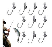 Jig Heads, anzuelos especiales para pesca de perca, anzuelos pesados para estanque, río, lago, agua dulce y agua salada con guía