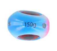 Jig Skirt Head Fishing Lure Bait for DIY Fishing with 3D Eyes and Luminous Design for Enhanced Attractiveness (60g Blue)
