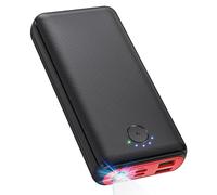 JIGA Power Bank 27000mAh 22.5W Batería Externa PD20W USB C Cargador Móvil Portátil con Linterna, Powerbank para iPhone, Samsung, iPad, Smartphones