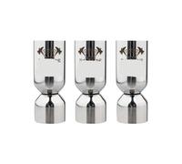 Jigger Cocktail Jigger de acero inoxidable 25/50ml, vaso for medir bebidas alcohólicas, mezclado, taza medidora líquidos(3PCS 25 50ml)