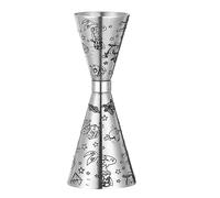 Jigger Coctel Barra medidora de cóctel doble, Jigger medidor licor, taza Martini, herramienta medición(Color 5 1oz 2oz)