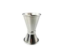 Jigger Coctel Tazas medidoras de acero inoxidable, 15/30ml, 25/50ml, 30/60ml, coctelera for Bar, fiesta, vino, Jigger doble disparo, bebidas líquidas, herramienta DIY(Type 1 304 25/50ml)