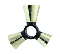 Jigger De Bar - Acier Inoxydable 12.5x10 cm | doseur jigger de bar with triple embout ergonomique robuste, outil de mélange pour cocktails et vin,Pour passionnés amateurs débutants familles amis | mai