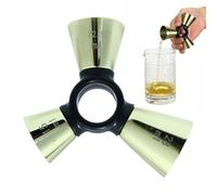 Jigger de Cóctel - Acero Inoxidable, Ergonómico y Preciso con Múltiples Capacidades de Medición,Jigger Medidor de Bar para Cóctel | Para Entusiastas, Principiantes, Adultos, Amantes, Familias Y Amigos