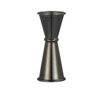 Jigger de cóctel de cono, acero inoxidable Multicolor, doble extremo, medida precisa, a prueba de fugas(30 45ml Black)