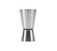 Jigger de cóctel de cono de acero inoxidable, paquete de 4, doble extremo, a prueba de fugas, plateado(15 30ml)