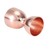 Jigger de cóctel doble de acero inoxidable de 30/60 ml, Jigger de medición de barra Jigger de medida de tiro para bares, hoteles, cafeterías, familias (oro rosa)