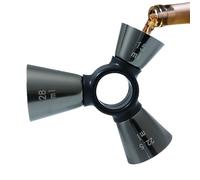 Jigger De Coctelería - 3 Extremos Ergonómico Preciso y Resistente,Vaso Medidor y Jigger para Todo Tipo de Cócteles - Para Entusiastas, Principiantes, Adultos, Amantes, Familias Y Amigos