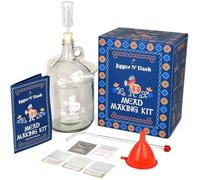 Jigger N' Dash Kit de fabricación de hidromiel reutilizable para hacer miel tú mismo, kit completo de hidromiel - Todos los suministros de hidromiel que necesitas hacen 1 galón de hidromiel - Kit de
