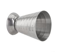 Jigger Shot - Vaso medidor para bebidas alcohólicas y cócteles, de acero inoxidable, 75 ml, apto para fiestas en el jardín y eventos