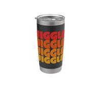 Jiggle Funny Jiggles Wiggle Jig Gelatina Lindo Shake Dance Fan Vaso térmico de acero inoxidable de doble pared