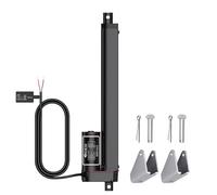 JiGiU Actuador Lineal Heavy Duty 330lbs/1500N, 12V 300mm, 10mm/s Actuadores de Movimiento Lineal con Soportes de Montaje IP65 para Coche RV Puerta Eléctrica Maquinaria Industrial Recipientes-Negro