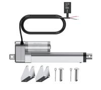 JiGiU Actuador Lineal Motor 3000N/150mm DC 12V 5mm/s Actuadores de Movimiento Lineal Heavy Duty con Soportes de Montaje y IP65 para Coche RV Puerta Eléctrica Maquinaria Industrial Recipientes Plato