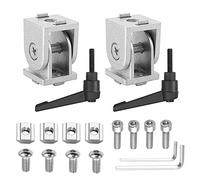 JiGiU Conector articulado Conector de ángulo para perfil de aluminio 20x20 con ranura de 6 mm, articulación de aleación de zinc con palanca de sujeción, bisagra giratoria flexible para perfil de