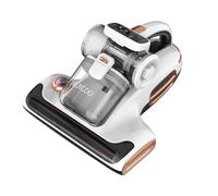 JIGOO Aspirador Acaros, 700W Aspiradora Antiacaros y 15Kpa Aspiración al vacío, Pantalla Inteligente, Sensor de ácaros, Poco Ruido, Calienta y Seca rápidamente colchones, Ropa de Cama y sofás
