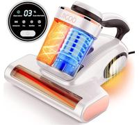 JIGOO J300 J300-Aspirador antiácaros, Blanco