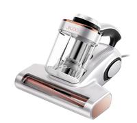 JIGOO J300 Aspirador de Ácaros con Sensor y Pantalla Digital, 500W, Doble Taza, Luz UV, para Alergias, Elimina 99.9% de Alérgenos en Colchones, Camas y Sofás