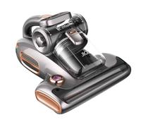 JIGOO T600 Aspiradora Antiacaros para Colchones con Luz UV y Vibración, 700W 15kpa Elimina 99.9%, Pantalla LED, 5s Colector de Polvo de Calentamiento Rápido,Diseño Silencioso 72dB sin Ruido