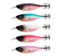 Jigs De Calamar Agua Salada Fosforescente Realista Artificial Ligero Y