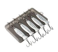 Jigs de,Metal Jigging Señuelos de temblor | Equipo de de Metal Altamente Reflectante para Trucha lucioperca salmón Bacalao